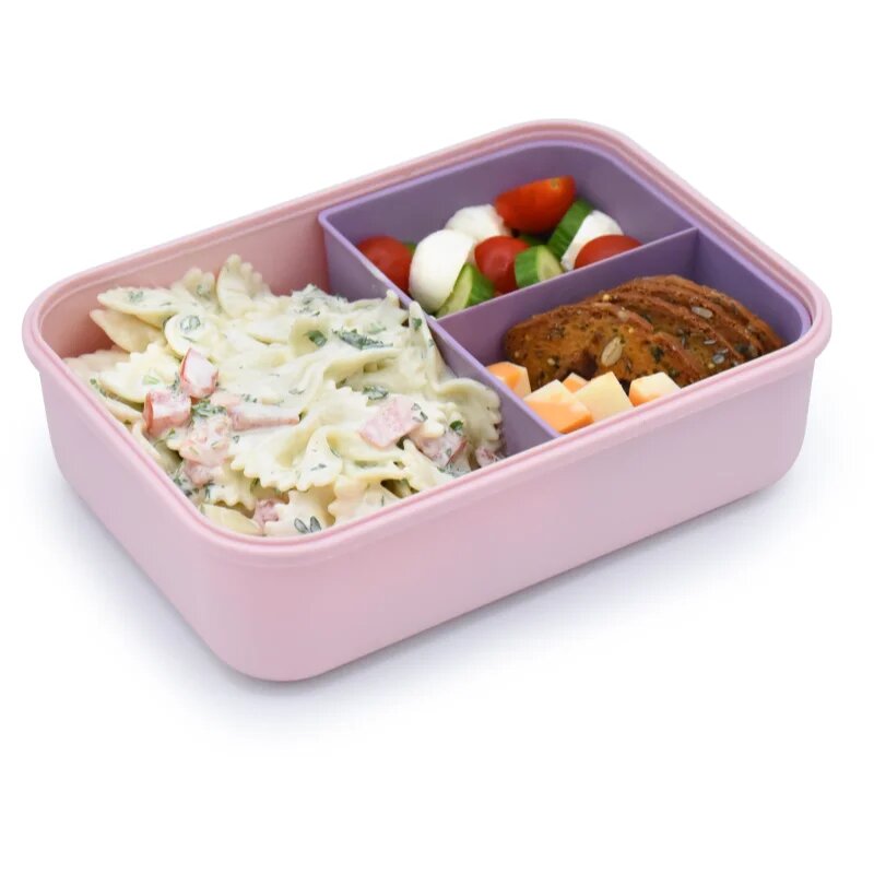 Melii Bento Box škatla za malico Pink Purple Gray 1250 ml