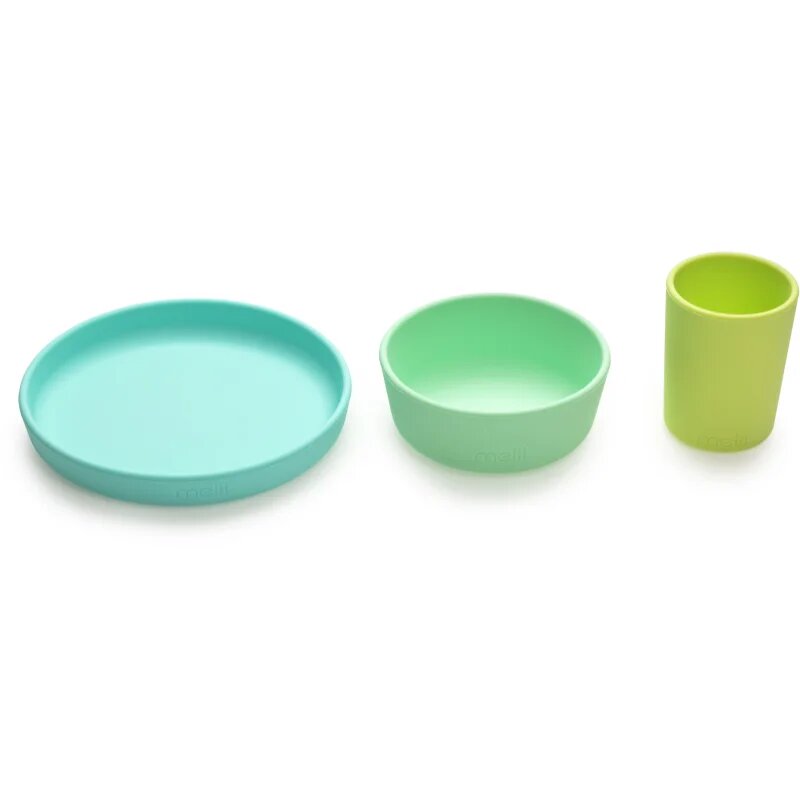 Melii Feeding Set jedilni set Mint Blue Lime
