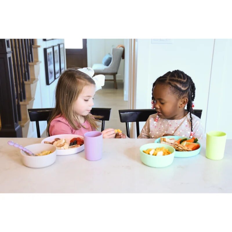 Melii Feeding Set jedilni set Pink Purple Grey 3 kos
