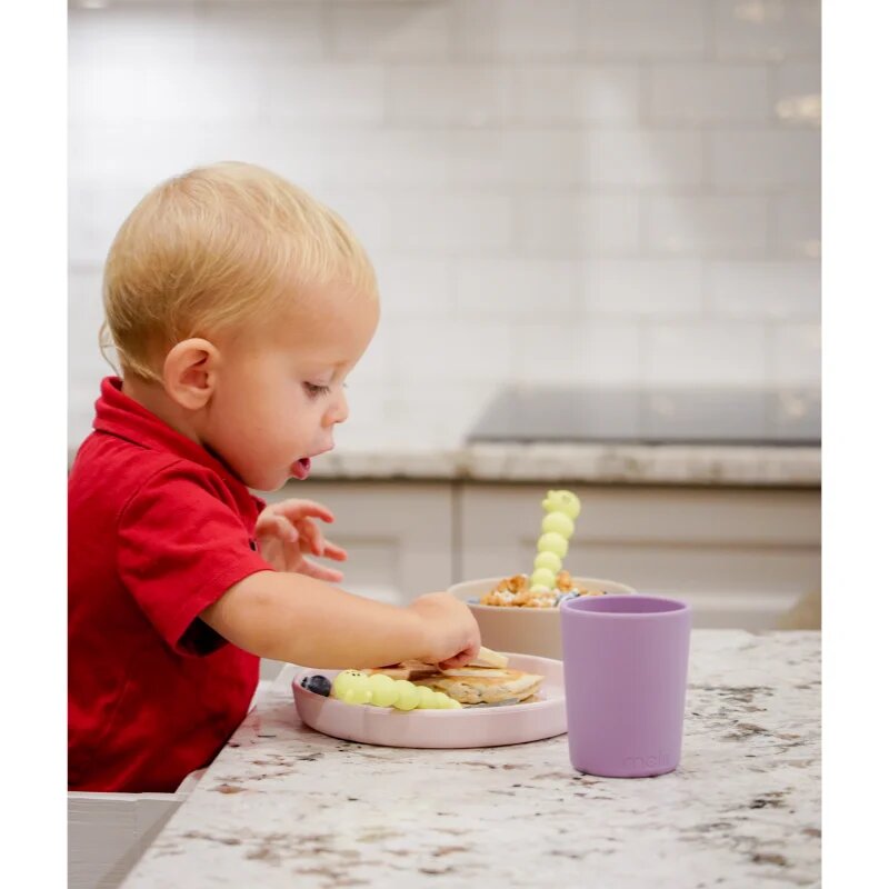 Melii Feeding Set jedilni set Pink Purple Grey 3 kos