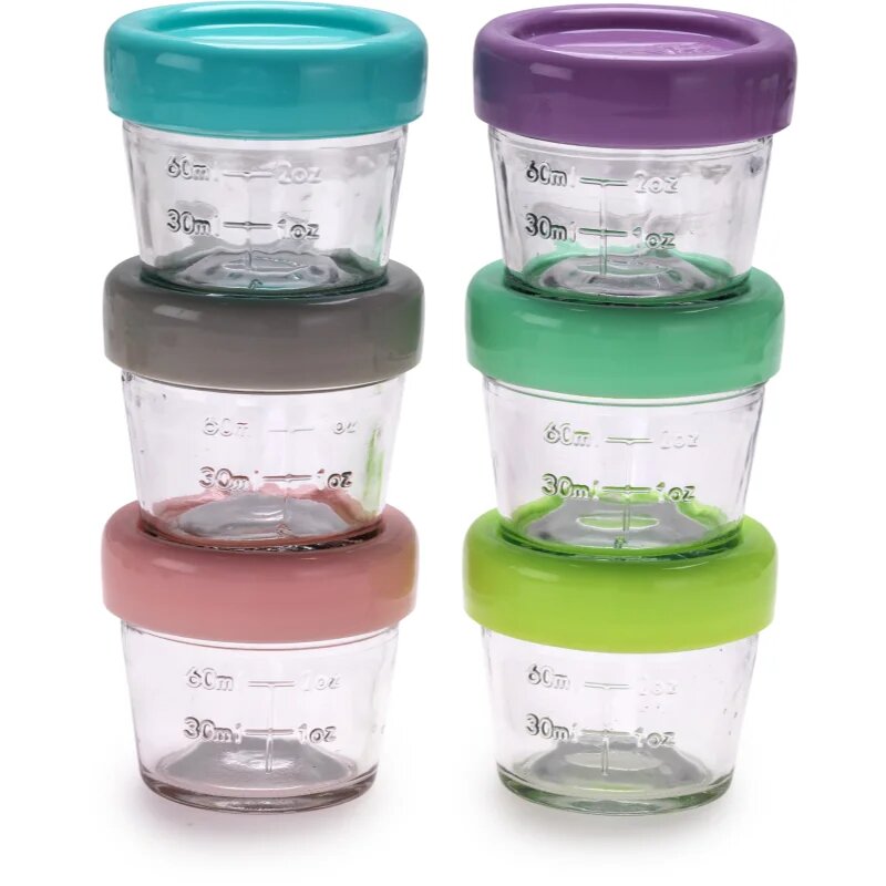 Melii Glass Food Container posoda za shranjevanje živil 6x118 ml