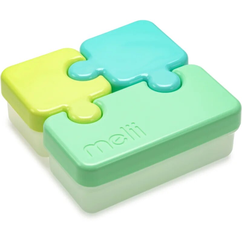 Melii Puzzle Container škatla za malico Blue & Mint 850 ml