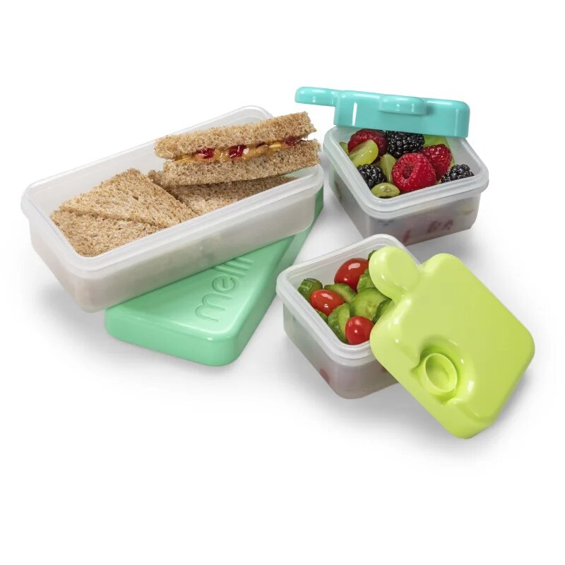 Melii Puzzle Container škatla za malico Blue & Mint 850 ml