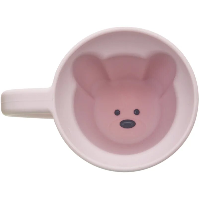 Melii Silicone Bear Mug skodelica Pink 200 ml