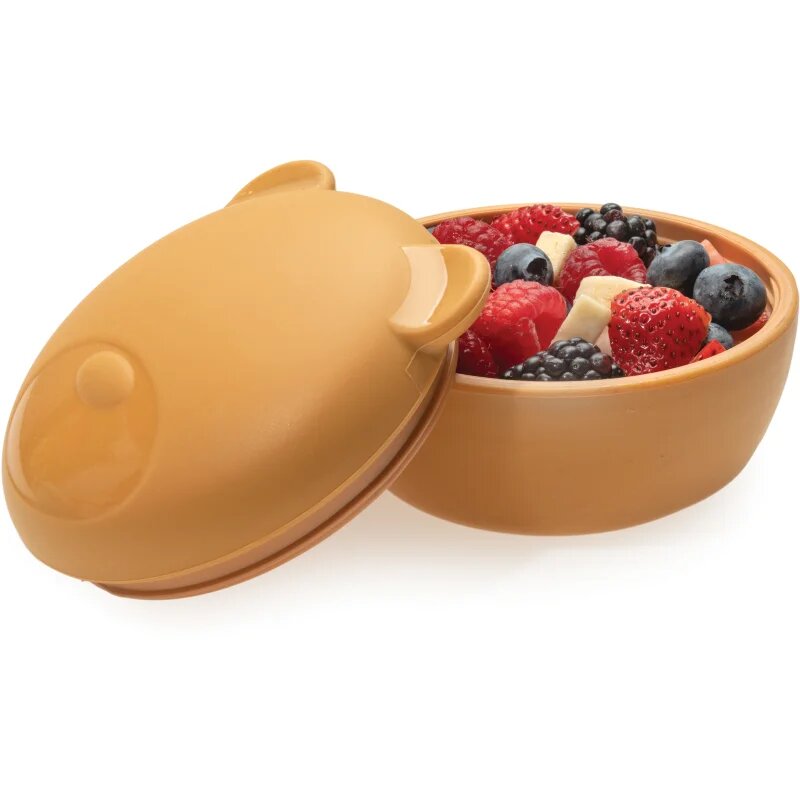 Melii Silicone Bowl with Lid škatla za malico Bear 350 ml