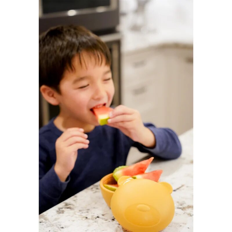 Melii Silicone Bowl with Lid škatla za malico Bear 350 ml