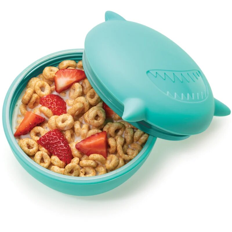Melii Silicone Bowl with Lid škatla za malico Shark 350 ml