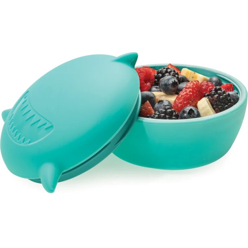 Melii Silicone Bowl with Lid škatla za malico Shark 350 ml