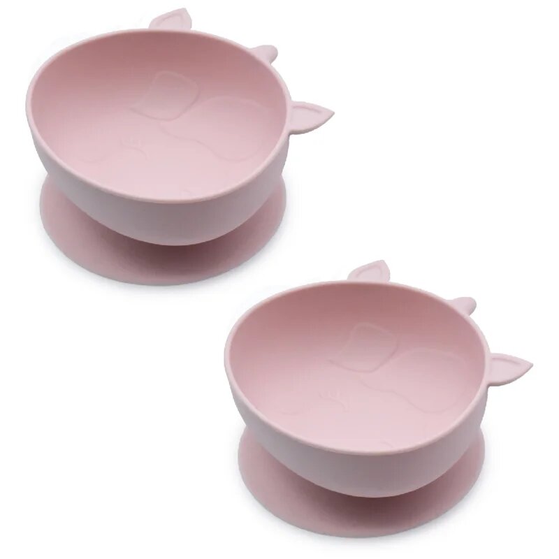 Melii Silicone Suction Bowl silikonska posoda s priseskom Unicorn 2x300 ml