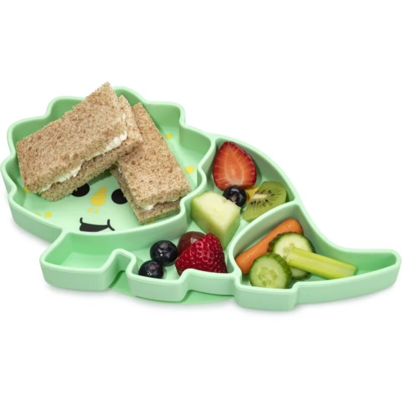 Melii Silicone Suction Plate krožnik s priseskom Dino 1 kos