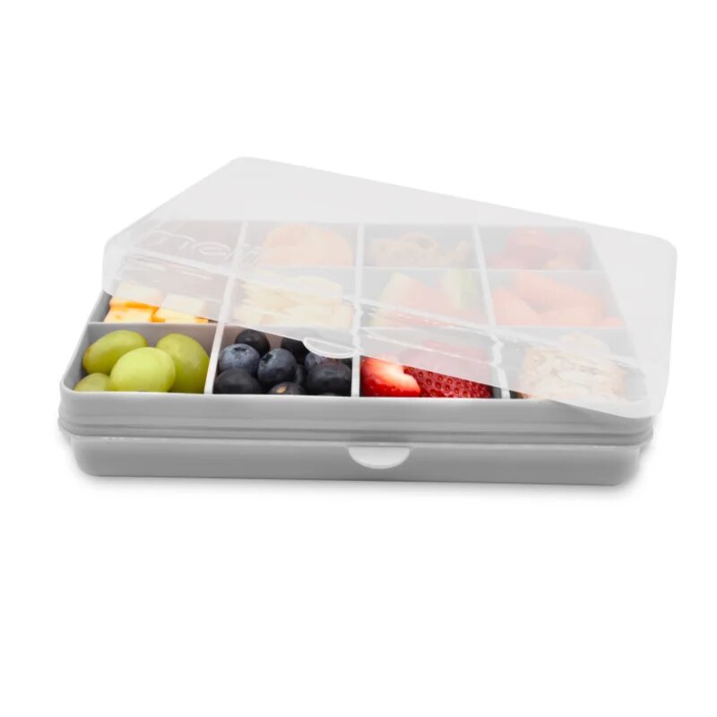 Melii Snackle Box škatla za malico Grey 1368 ml