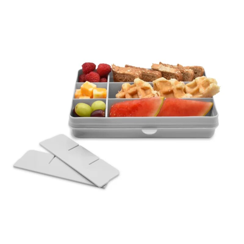 Melii Snackle Box škatla za malico Grey 1368 ml