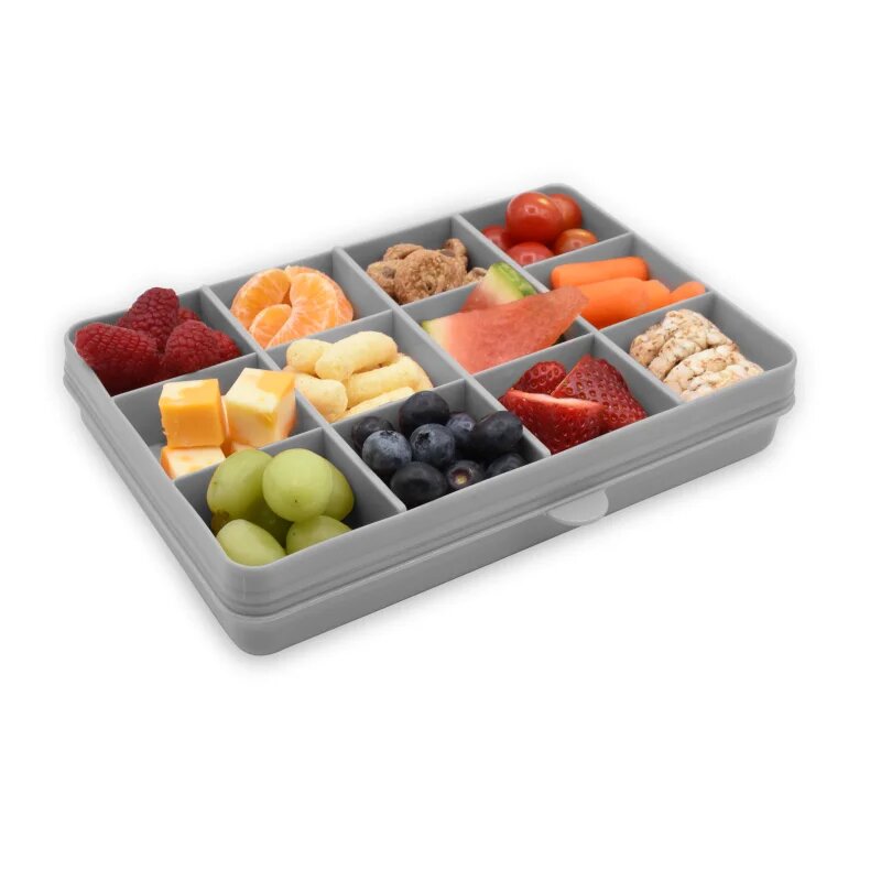 Melii Snackle Box škatla za malico Grey 1368 ml