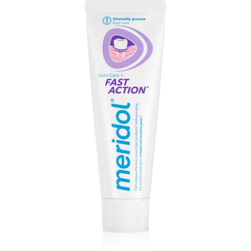 Meridol Fast Action Zobna pasta za zaščito dlesni za občutljive zobe 75 ml