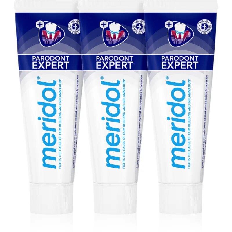 Meridol Parodont Expert zobna pasta proti krvavitvi dlesni in parodontozi 3x75 ml