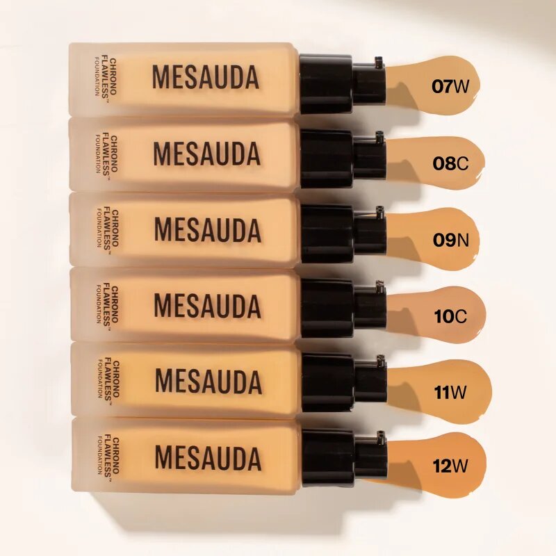 Mesauda Chrono Flawless™ Foundation dolgoobstojni tekoči puder odtenek 08C 30 ml