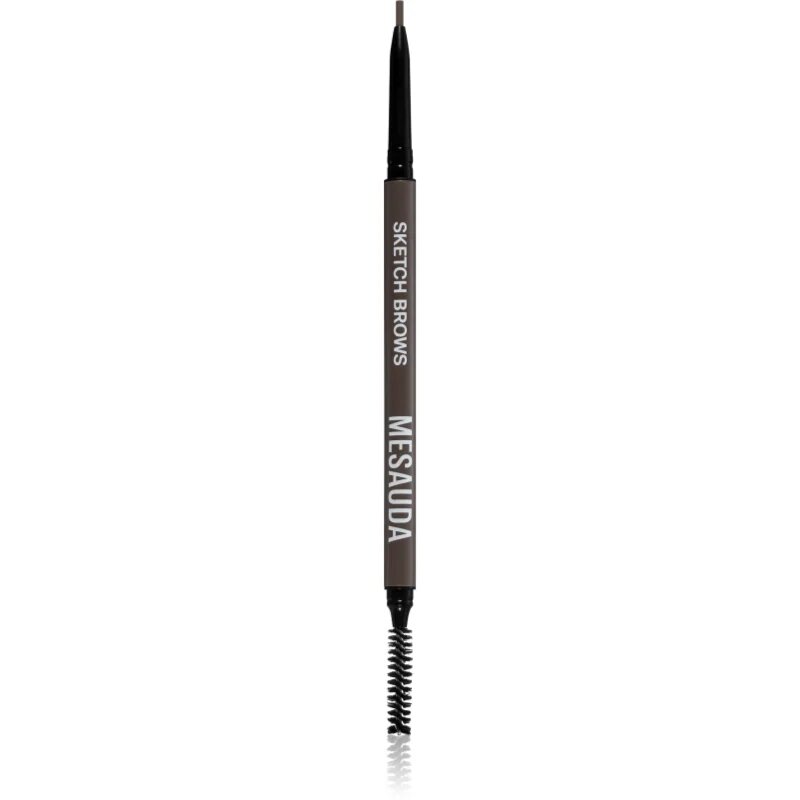 Mesauda Sketch Brows samodejni svinčnik za obrvi s krtačko odtenek 102 Brunette 0.09 g