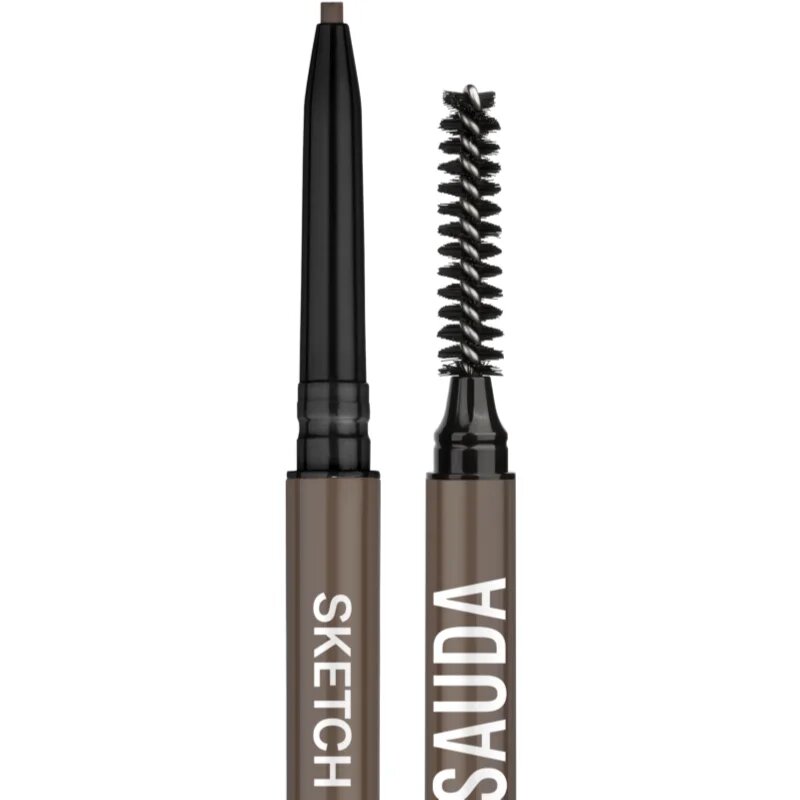 Mesauda Sketch Brows samodejni svinčnik za obrvi s krtačko odtenek 102 Brunette 0.09 g