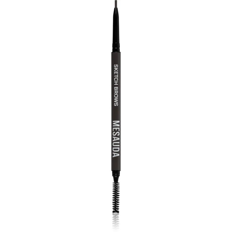 Mesauda Sketch Brows samodejni svinčnik za obrvi s krtačko odtenek 104 Dark 0.09 g
