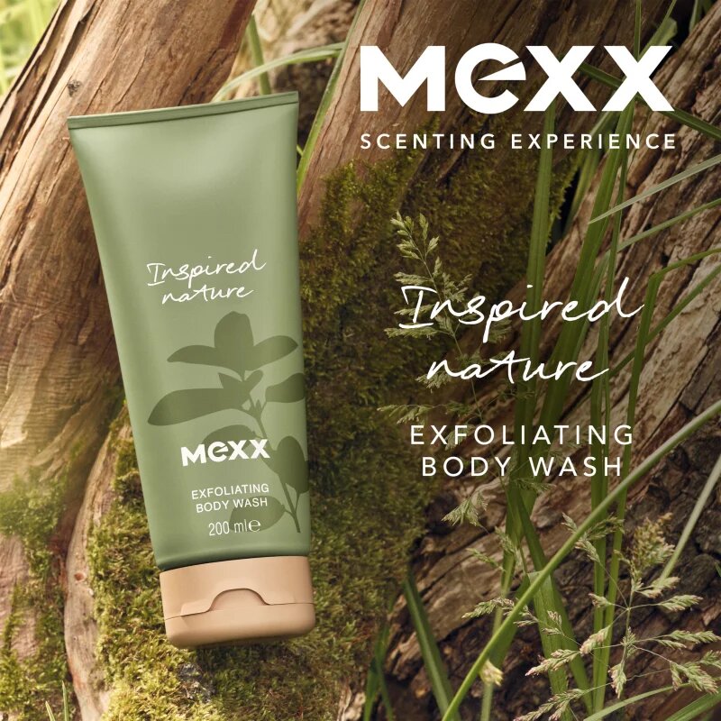 Mexx Inspired Nature eksfoliacijski gel za prhanje odišavljen 200 ml