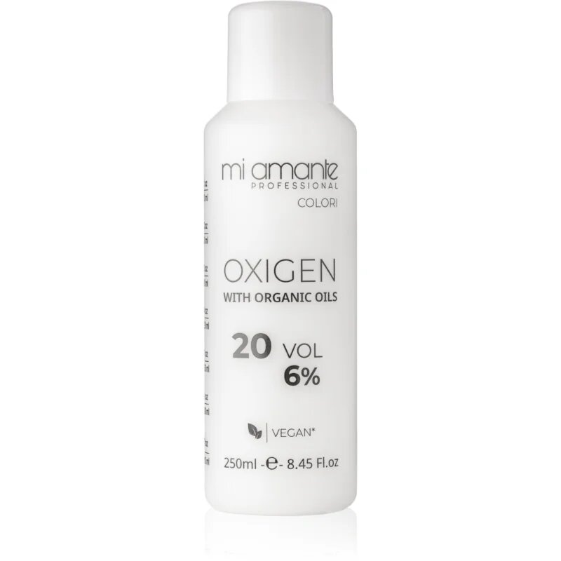 Mi Amante Professional Colori Oxigen With Organic Oils oksidacijska emulzija za profesionalno uporabo 6% 20 Vol. 250 ml