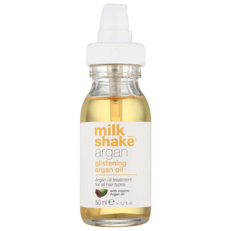 milk_shake® Argan Glistening Oil oljasta nega z arganovim oljem za vse tipe las 50 ml