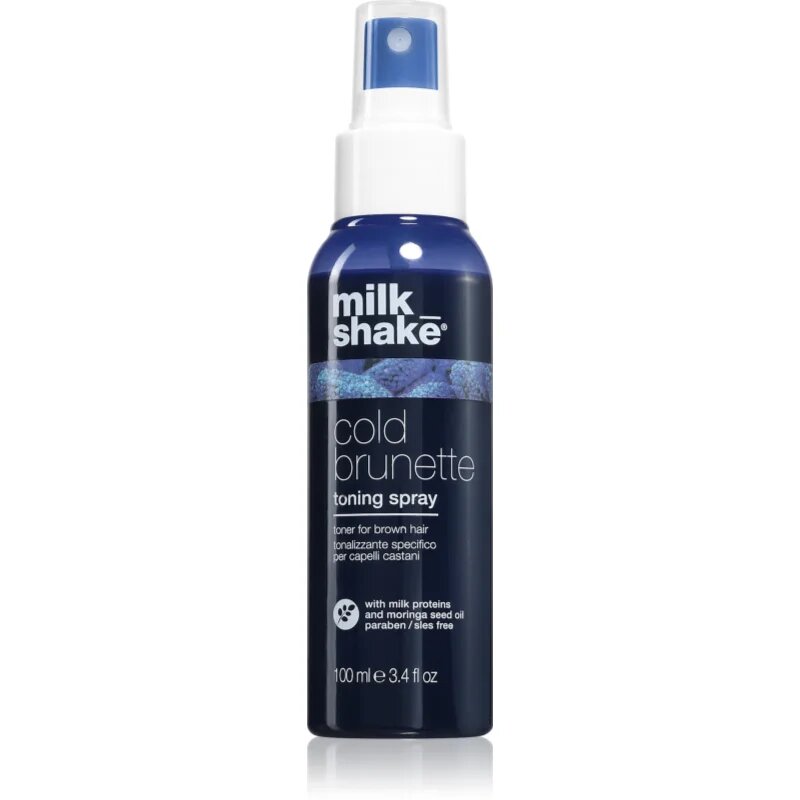 milk_shake® Cold Brunette Toning Spray pršilo za nevtralizacijo medeninastih podtonov 100 ml