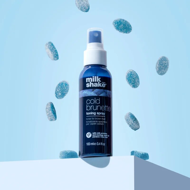 milk_shake® Cold Brunette Toning Spray pršilo za nevtralizacijo medeninastih podtonov 100 ml