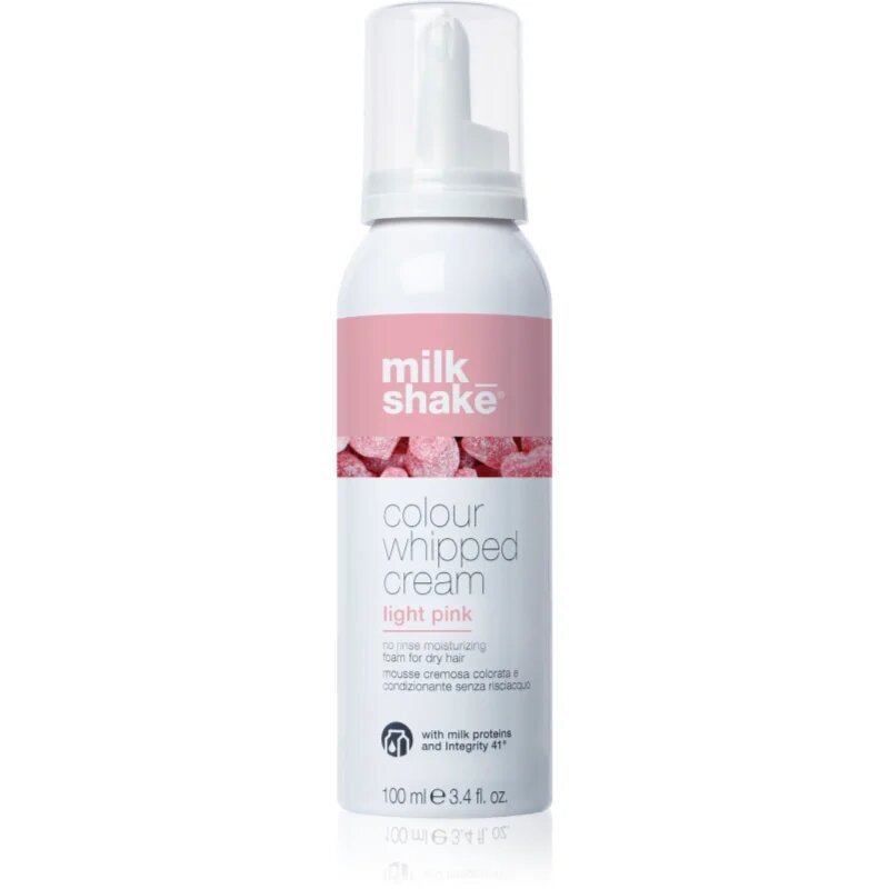 milk_shake® Colour Whipped Cream tonirana pena za vse tipe las Light Pink 100 ml