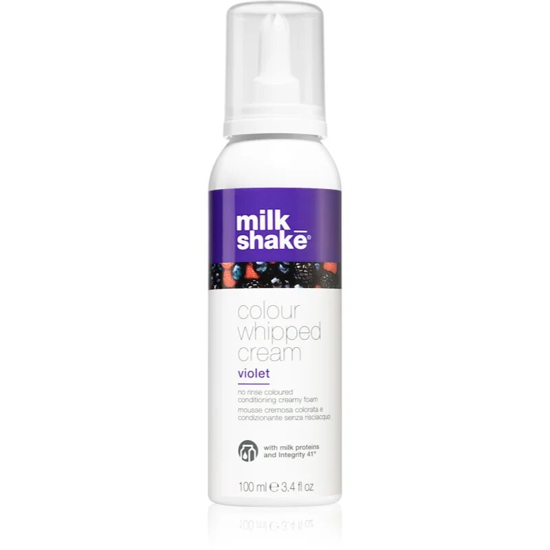 milk_shake® Colour Whipped Cream tonirana pena za vse tipe las Violet 100 ml