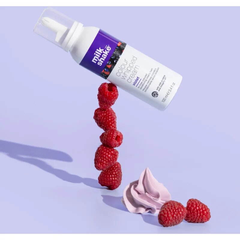 milk_shake® Colour Whipped Cream tonirana pena za vse tipe las Violet 100 ml