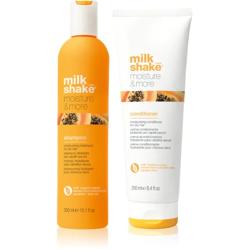 milk_shake® Duo pack Moisture & More set za suhe lase za ženske