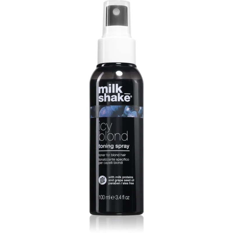 milk_shake® Icy Blond Toning Spray pršilo za nevtralizacijo rumenih odtenkov 100 ml