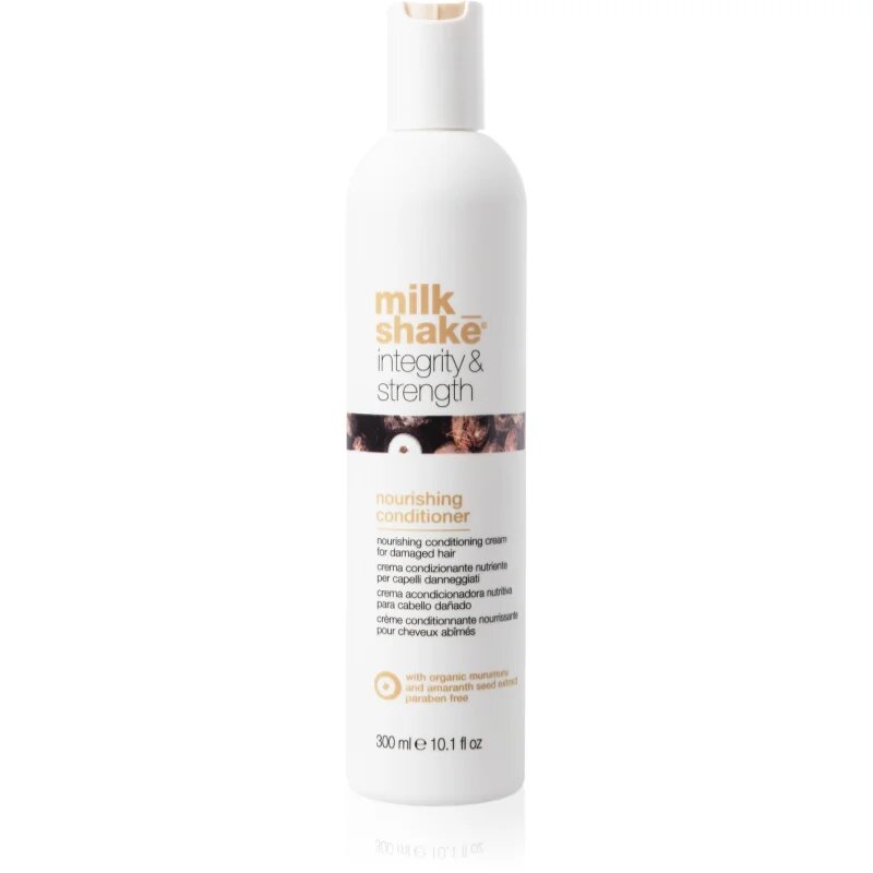 milk_shake® Integrity & Strength Nourishing Conditioner hranilni balzam za poškodovane lase 300 ml