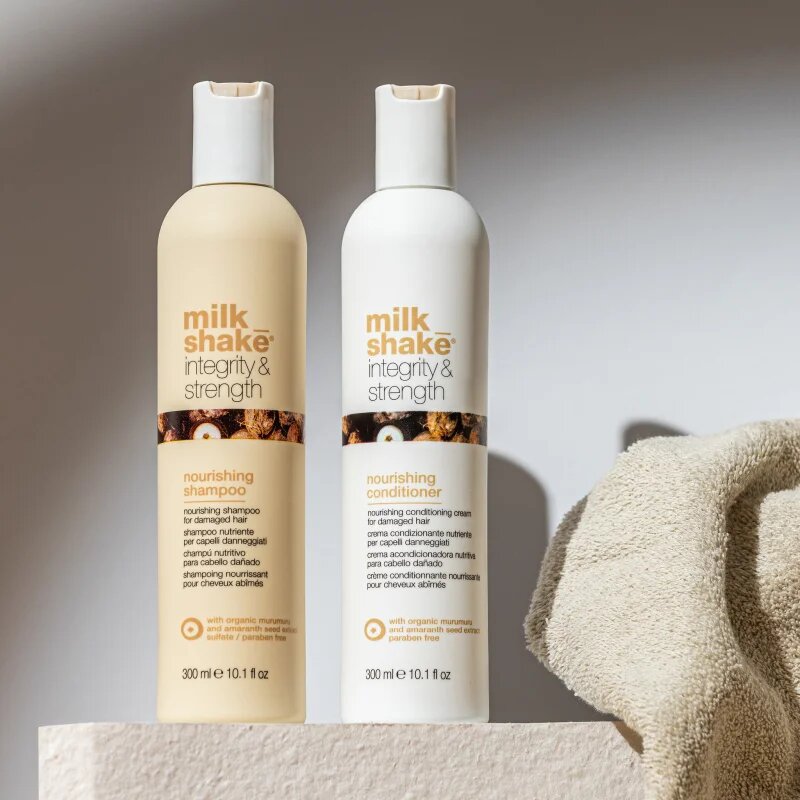 milk_shake® Integrity & Strength Nourishing Shampoo hranilni šampon za poškodovane lase 300 ml