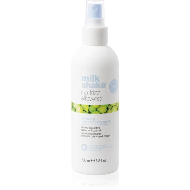 milk_shake® No Frizz Allowed Amazing Anti-Humidity Spray zaščitno stiling pršilo za lase proti krepastim lasem 200 ml