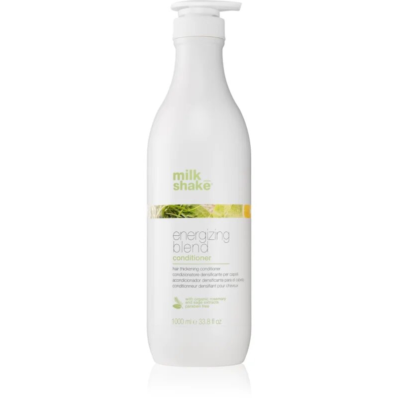 milk_shake® Scalp Care Energizing Blend energijski balzam za tanke redke in krhke lase brez parabenov 1000 ml