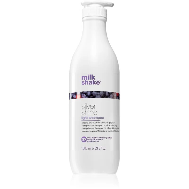 milk_shake® Silver Shine šampon za sive in blond lase light 1000 ml