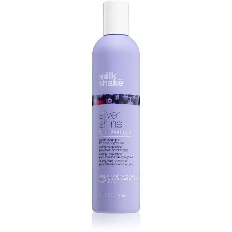 milk_shake® Silver Shine šampon za sive in blond lase light 300 ml