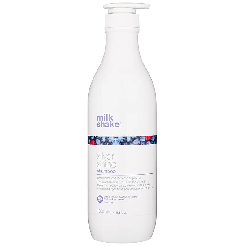 milk_shake® Silver Shine Shampoo šampon za blond lase za nevtralizacijo rumenih odtenkov 1000 ml