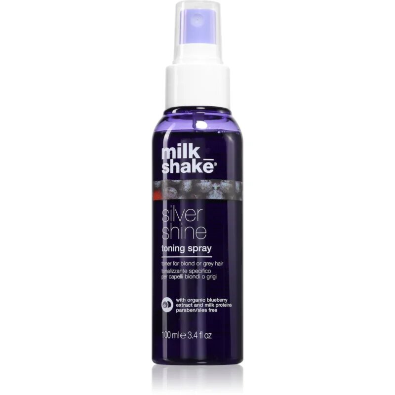 milk_shake® Silver Shine Toning Spray tonirano pršilo za blond in sive lase 100 ml