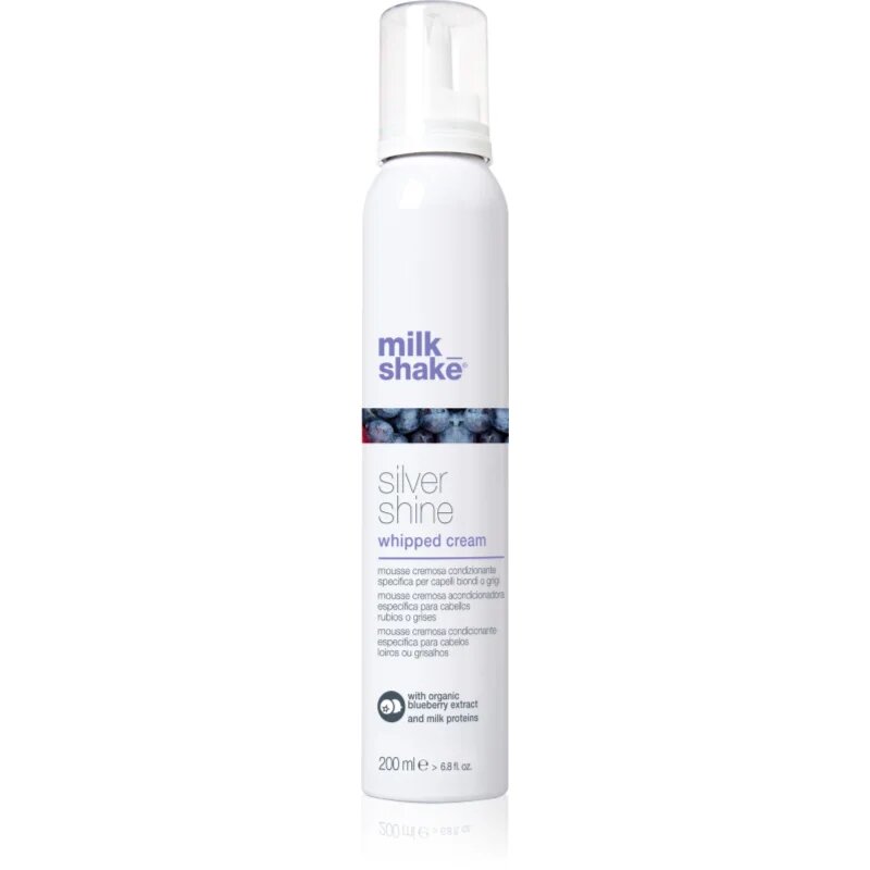 milk_shake® Silver Shine Whipped Cream penasti balzam za nevtralizacijo rumenih odtenkov 200 ml
