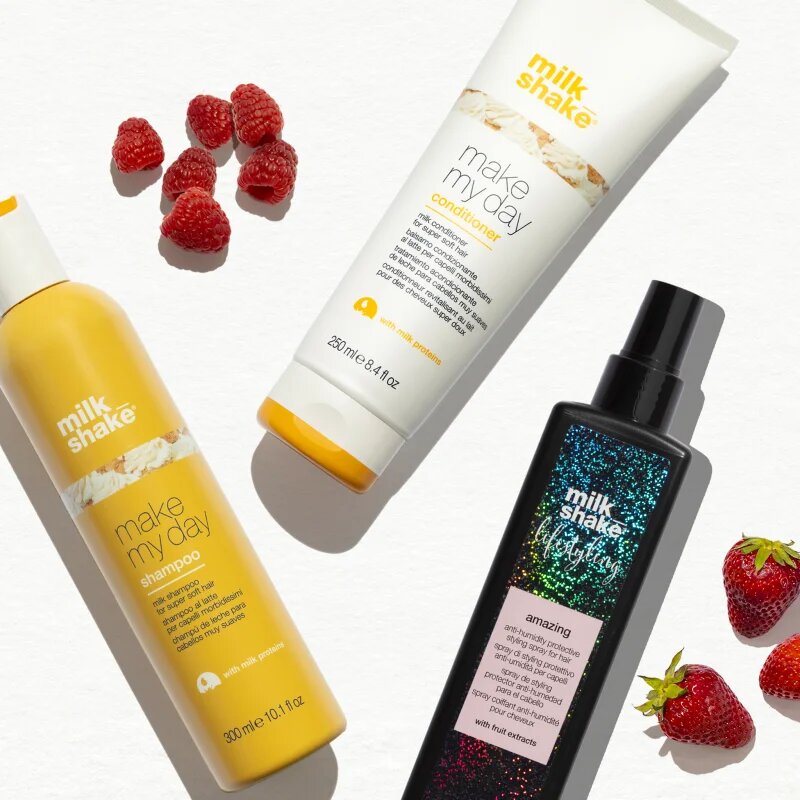 milk_shake® Three pack Amazing + Make My Day set za sijaj in mehkobo las