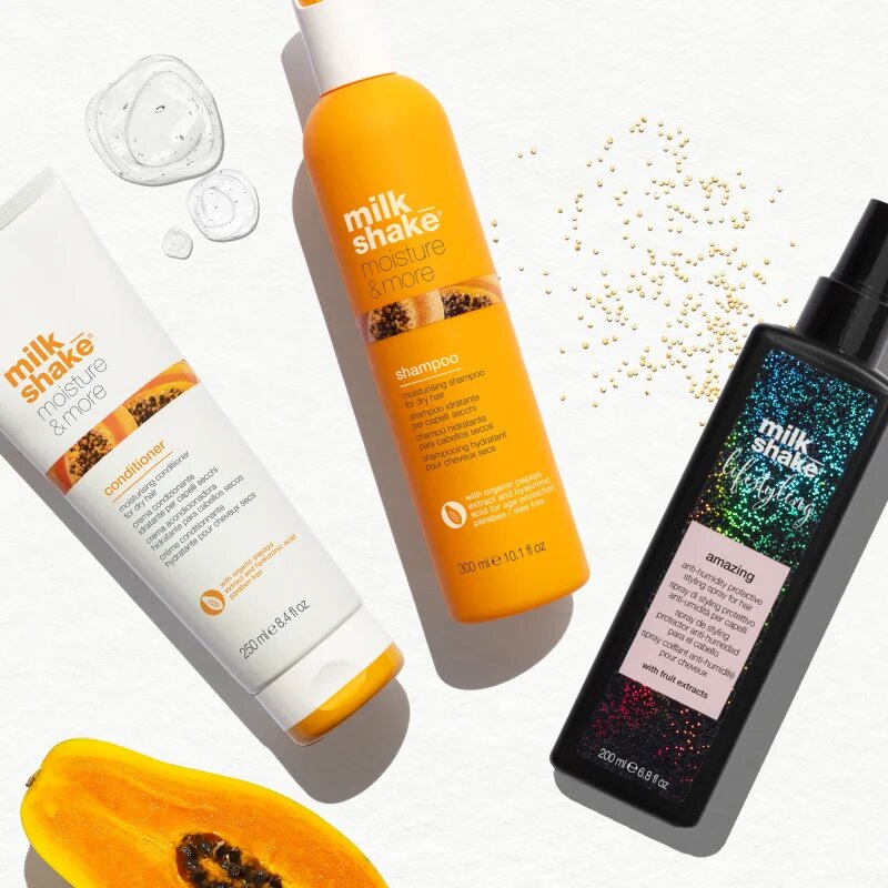 milk_shake® Three pack Amazing + Moisture & More set za suhe lase
