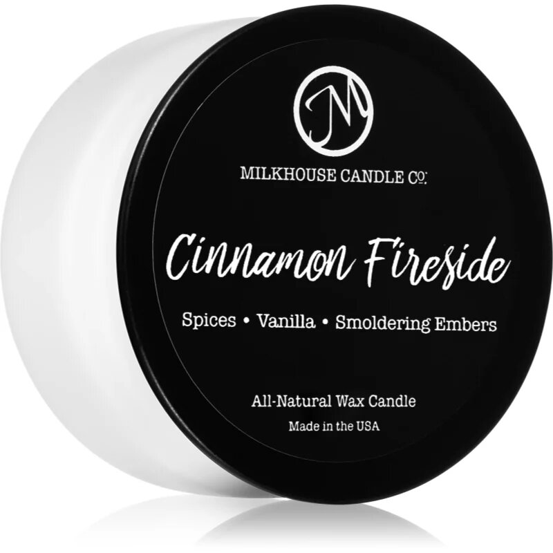 Milkhouse Candle Co. Creamery Cinnamon Fireside dišeča sveča Sampler Tin 42 g