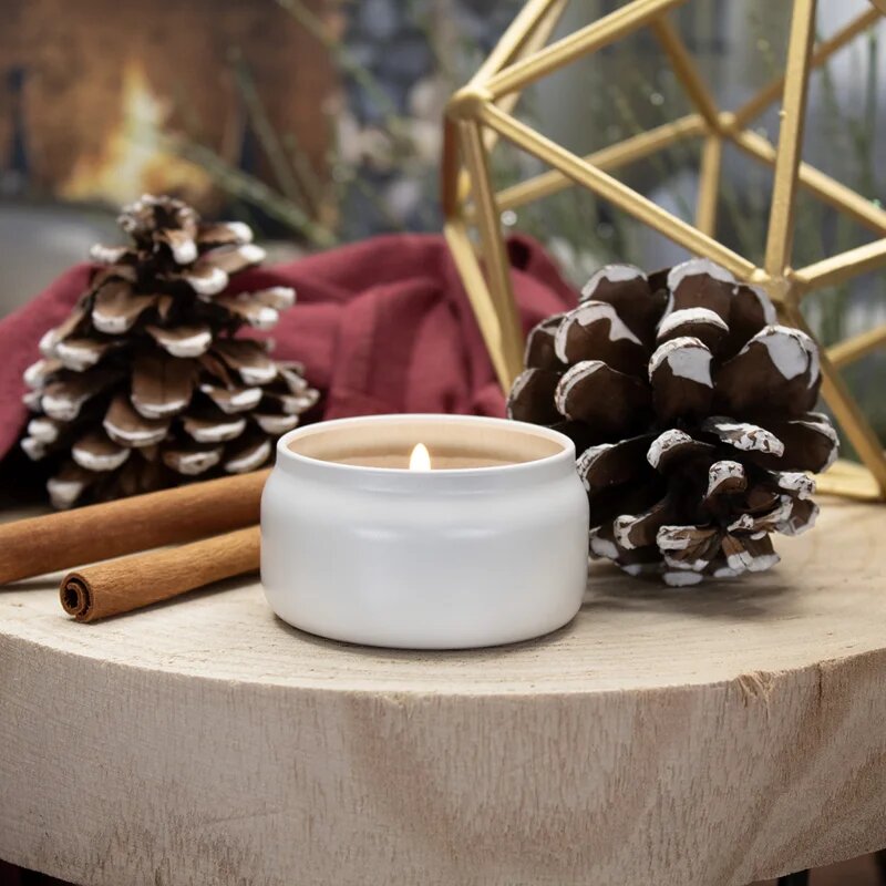 Milkhouse Candle Co. Creamery Cinnamon Fireside dišeča sveča Sampler Tin 42 g