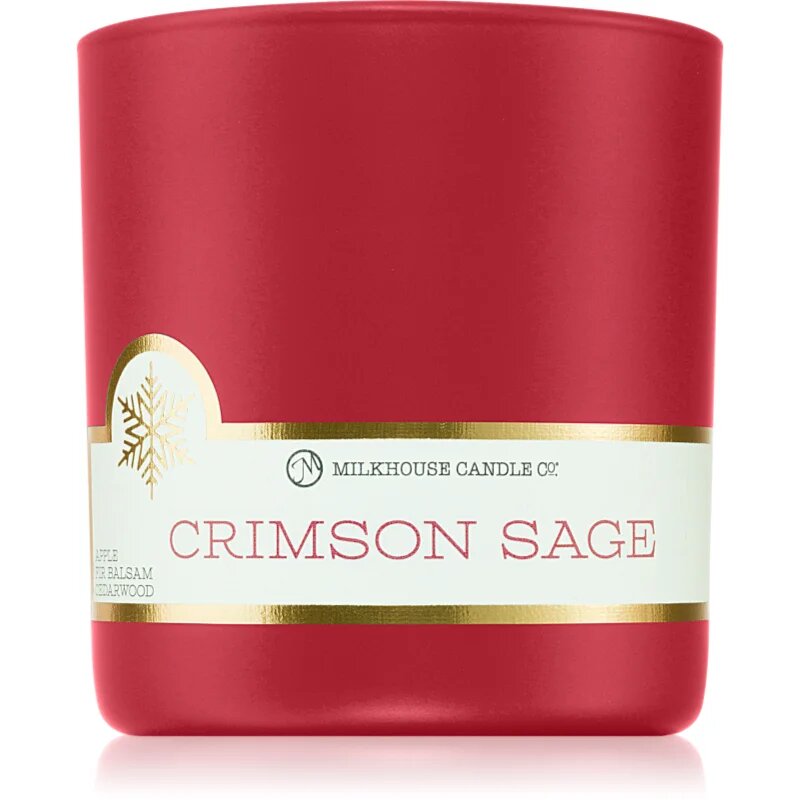 Milkhouse Candle Co. LE Winter Crimson Sage dišeča sveča 226 g