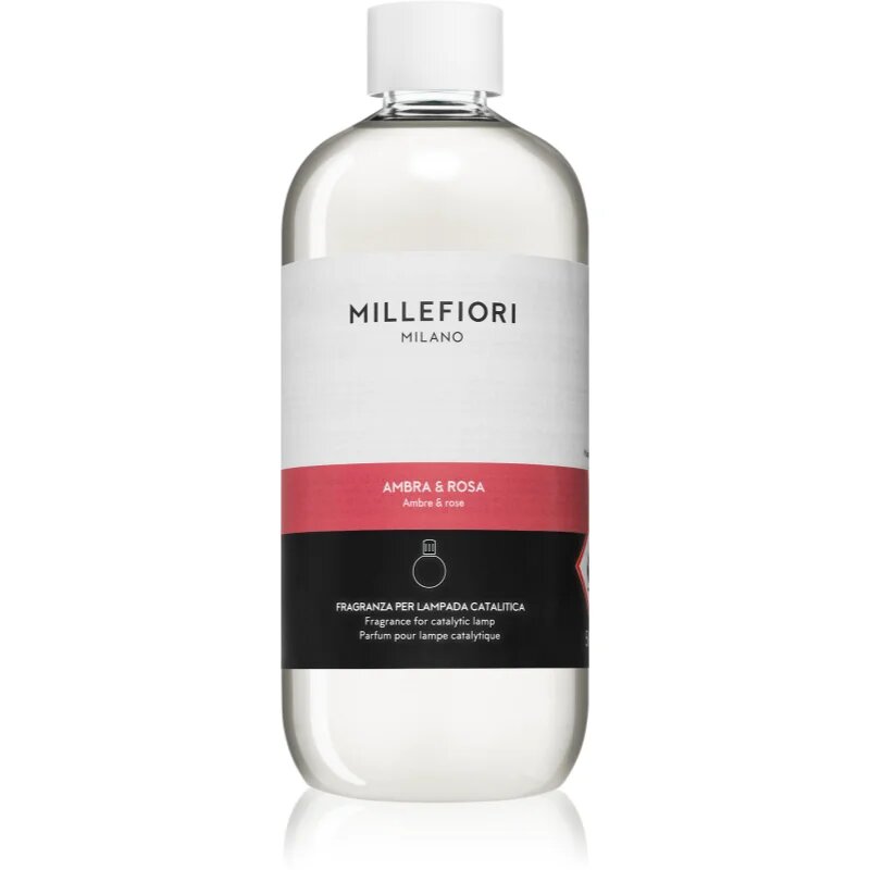 Millefiori Ambra & Rosa nadomestno polnilo za katalitično svetilko 500 ml