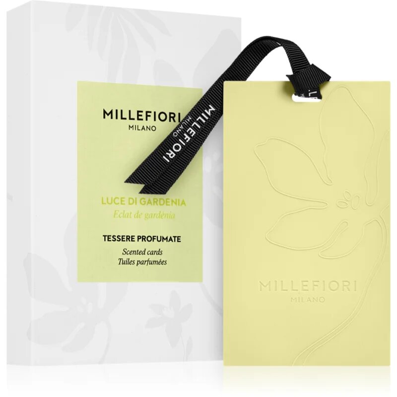 Millefiori Milano Laundry Luce Di Gardenia dišeča kartica 3 kos