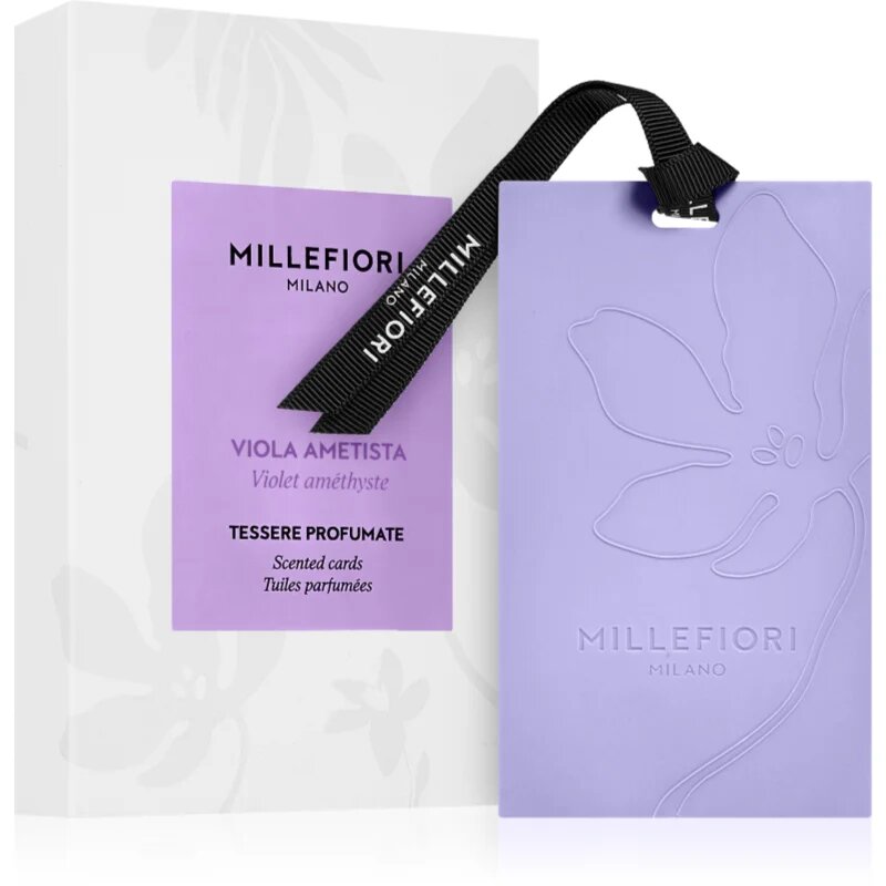 Millefiori Milano Laundry Viola Ametista dišeča kartica 3 kos